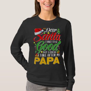 Camiseta Querido Papá Noel Intenté Ser Bueno, Pero Me Encar