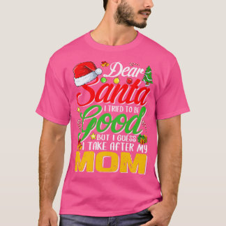 Camiseta Querido Papá Noel Intenté Ser Bueno, Pero Me Encar