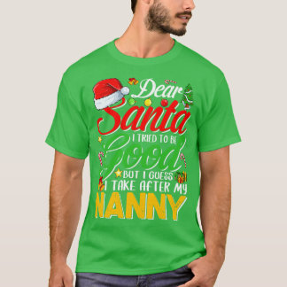 Camiseta Querido Papá Noel Intenté Ser Bueno, Pero Me Encar