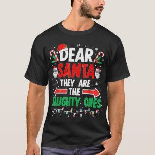 Camiseta Querido Papá Noel Navidades traviesos Navidad Homb