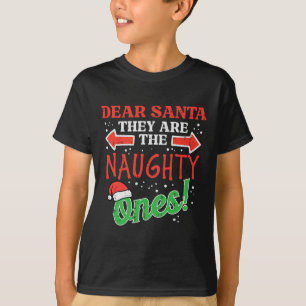 Camiseta Querido Papá Noel Navidades traviesos Navidad Homb