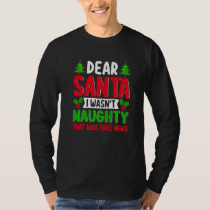 Camiseta Querido Papá Noel, no era malo que fuera noticia f