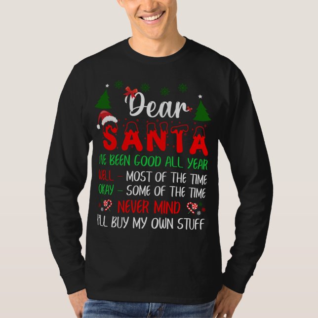 Camiseta Querido Papá Noel, no importa que me compren mis p (Anverso)