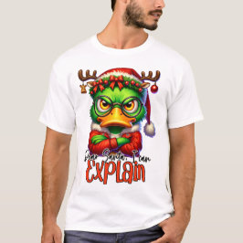 Camiseta Querido Papá Noel, puedo explicarlo - Sarcástico P
