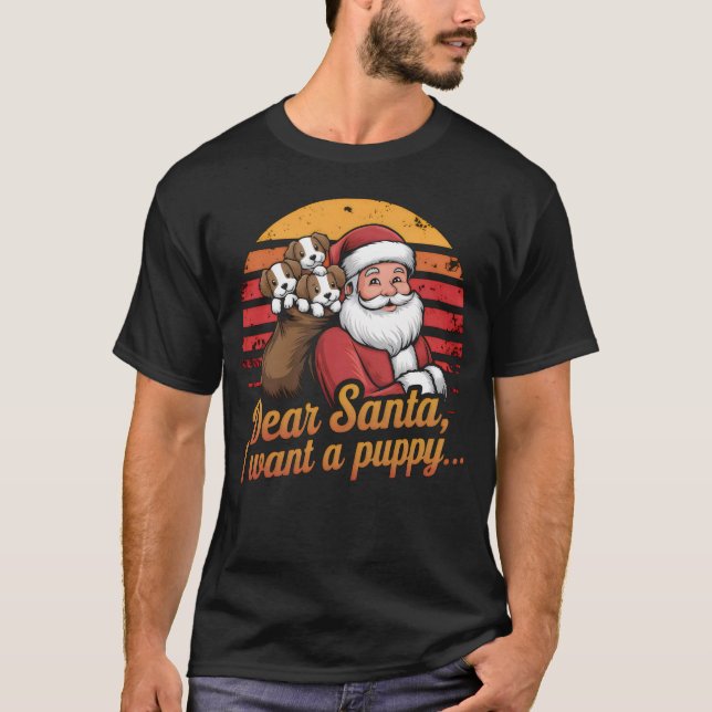 Camiseta Querido Papá Noel, quiero una pipa (Anverso)