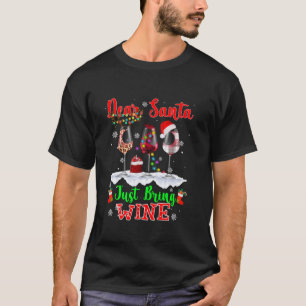 Camiseta Querido Papá Noel Solo Trae Luz A Los Navidades De