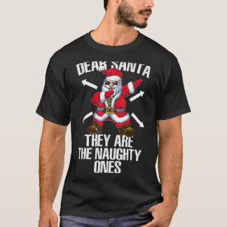 Camiseta Querido Papá Noel, son los malos Tee Christma