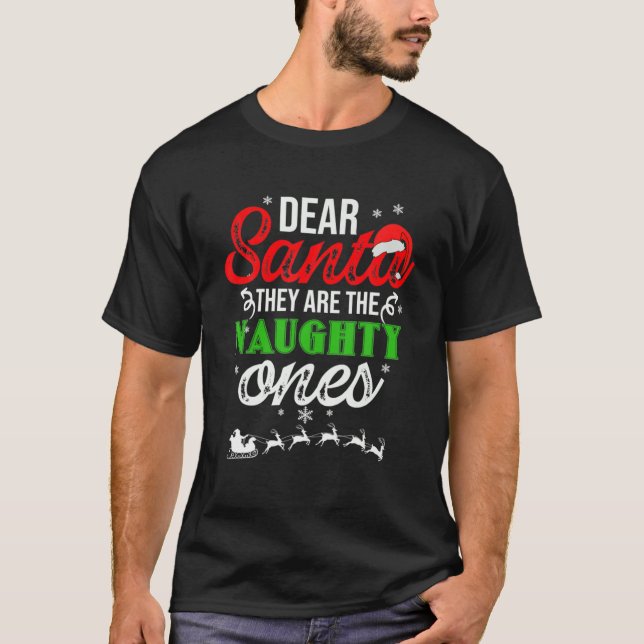 Camiseta Querido Papá Noel, son los Navidades traviesos (Anverso)