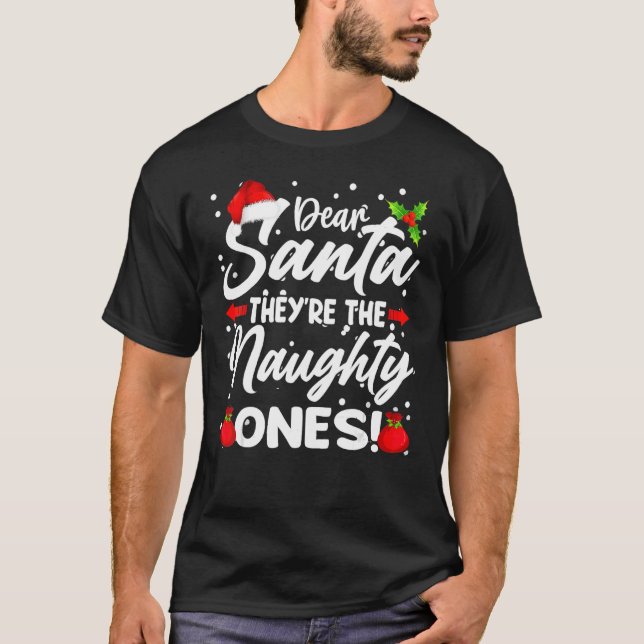 Camiseta Querido Papá Noel, son los Navidades traviesos Ki (Anverso)