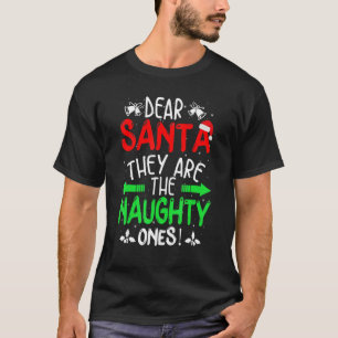 Camiseta Querido Papá Noel, son los Navidades traviesos Paj