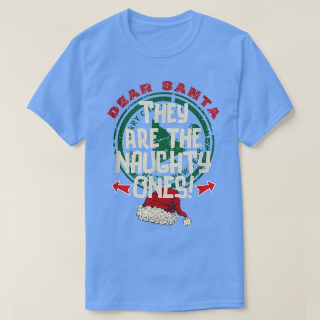 Camiseta Querido Papá Noel, son los traviesos de la familia (Diseño del anverso)