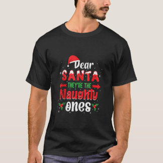 Camiseta Querido Papá Noel, son los traviesos, graciosa Nav