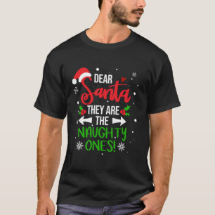 Camiseta Querido Papá Noel, son los traviesos, graciosa Nav