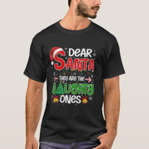 Camiseta Querido Papá Noel, son los traviesos, graciosa Nav