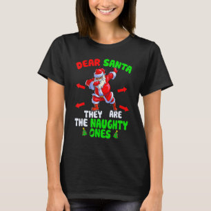 Camiseta Querido Papá Noel, son unos traviesos, Dab Santa B