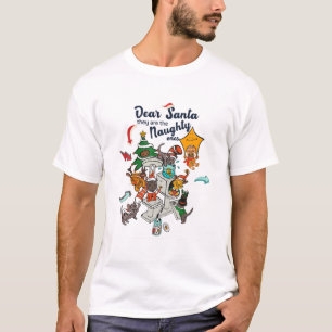Camiseta Querido Papá Noel, son unos traviesos, un divertid