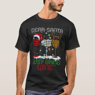 Camiseta Querido Papá Noel, trae Navidades de leopardo de l
