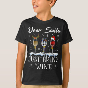 Camiseta Querido Papá Noel Traiga A Los Navidades De Vidrio