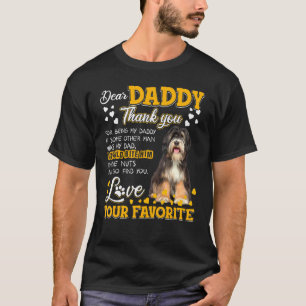 Camiseta Querido papá, te agradezco por ser mi