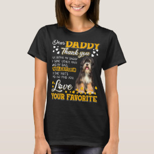 Camiseta Querido papá, te agradezco por ser mi