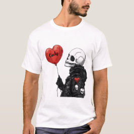 Camiseta Querido Personalizable - Calavera con globo