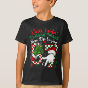 Camiseta Querido Santa 67 Divertida Navidad Seis Siete 6-7