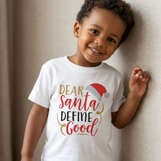Camiseta Querido Santa. Define Buena Navidad