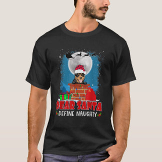 Camiseta Querido Santa Definir Perro Australiano Kelpie Tra