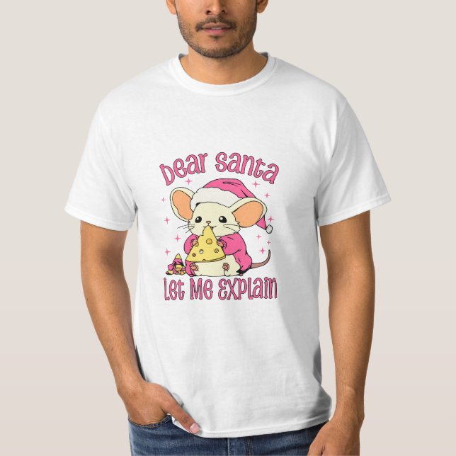 Camiseta Querido Santa, Déjame Explicar (Anverso)