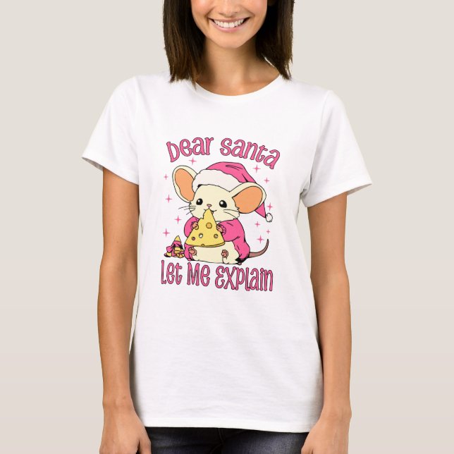 Camiseta Querido Santa, Déjame Explicar (Anverso)
