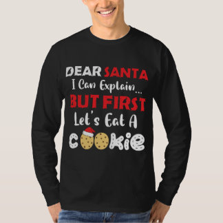 Camiseta Querido Santa Eat: Navidades graciosos de Cookies 