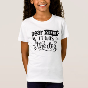 Camiseta Querido Santa, era el perro