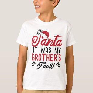 Camiseta Querido Santa, fue culpa de mi hermano