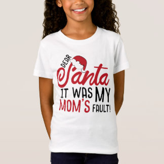 Camiseta Querido Santa, fue culpa de mi mamá