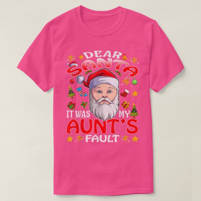 Camiseta Querido Santa, fueron mis Navidades culpables (Diseño del anverso)