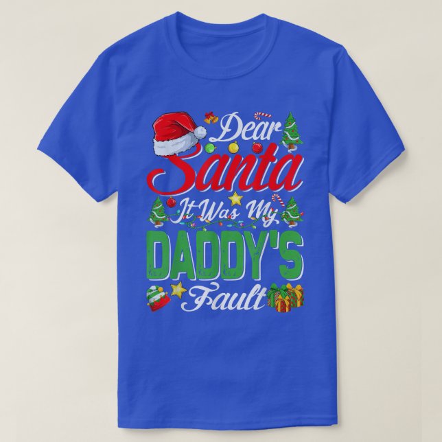 Camiseta Querido Santa, fueron mis Navidades culpables (Diseño del anverso)