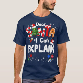 Camiseta Querido Santa I puedo explicar a Navidades gracios