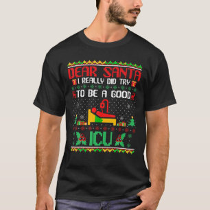 Camiseta Querido Santa I trato de ser un buen Navidad de en
