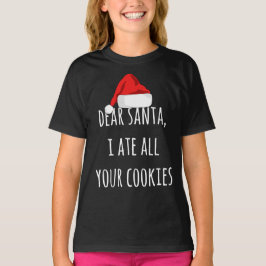 Camiseta Querido Santa me comí todas tus galletas Navidades