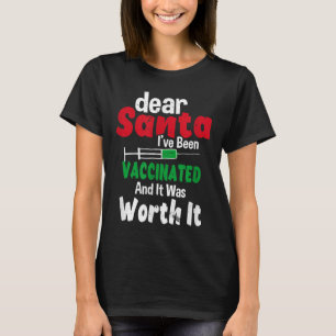 Camiseta Querido Santa Me He Vacunado Y Valió La Pena