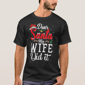 Camiseta Querido Santa Mi Esposa, Navidades Pajama