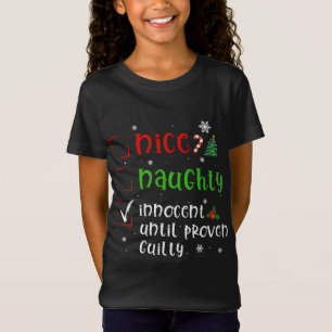 Camiseta Querido Santa Niza travieso Cristo gracioso