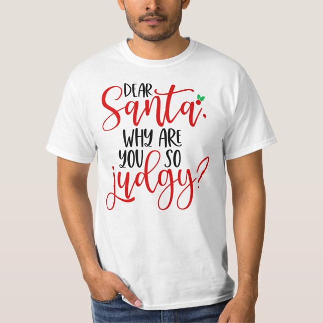 Camiseta Querido Santa por qué eres tan judío-56565 (Anverso)