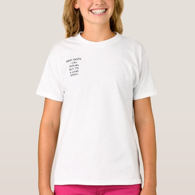 Camiseta Querido Santa, Puedo Explicar  (Anverso)
