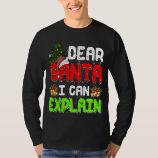 Camiseta Querido Santa Puedo Explicar Divertido Pijama De N