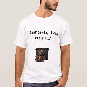 Camiseta Querido Santa Puedo Explicar Divertido Terror Navi