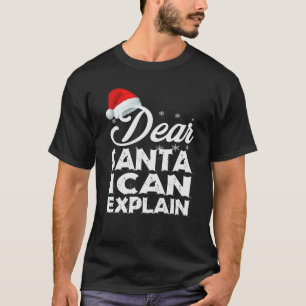 Camiseta Querido Santa, puedo explicar lo gracioso