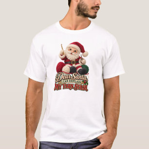 Camiseta “Querido Santa, Puedo Explicar Mi Almacén de Hilos
