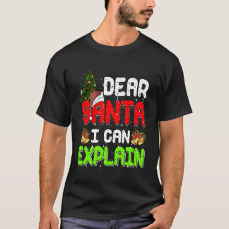 Camiseta Querido Santa, puedo explicar Pajama por