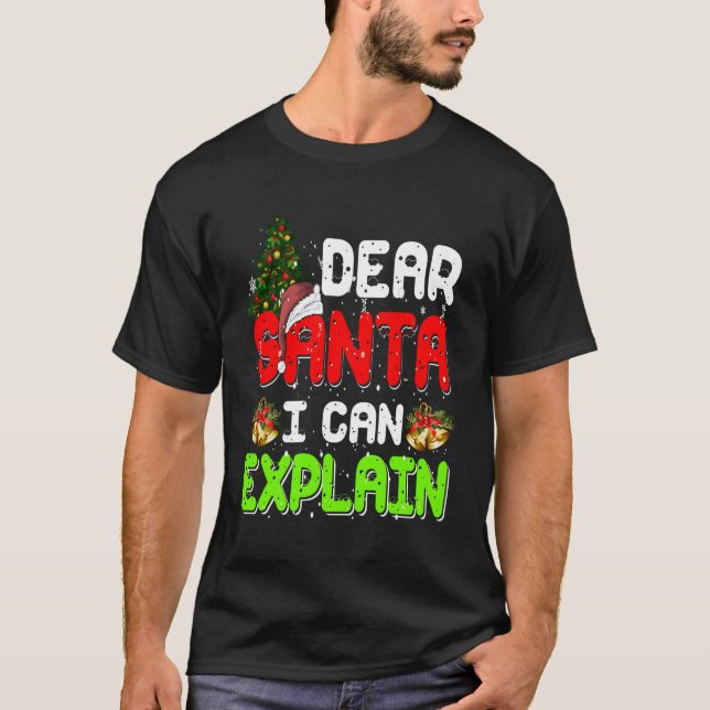 Camiseta Querido Santa, puedo explicar Pajama por (Anverso)